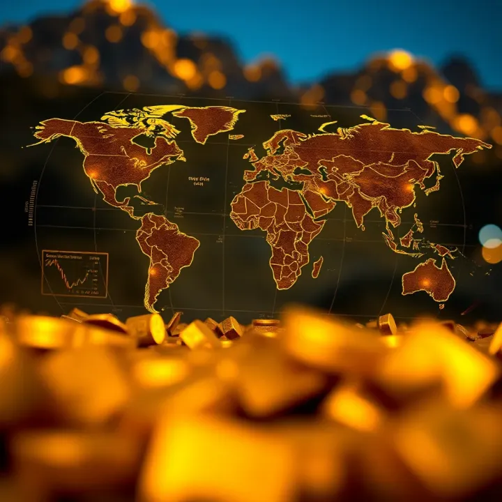 Global gold trading chart highlighting time zones impacting South African investors