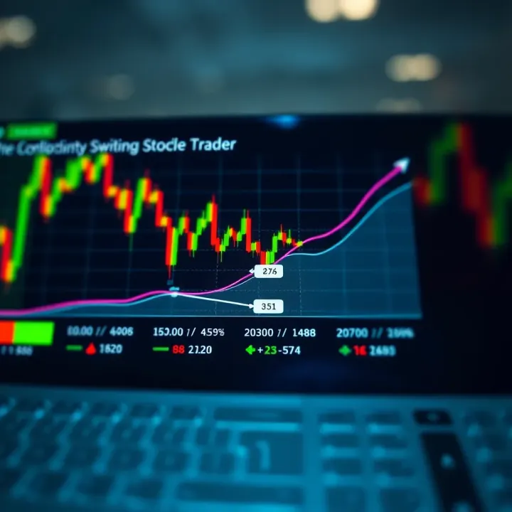 Graph illustrating key factors like volume, volatility, and trend direction affecting stock selection