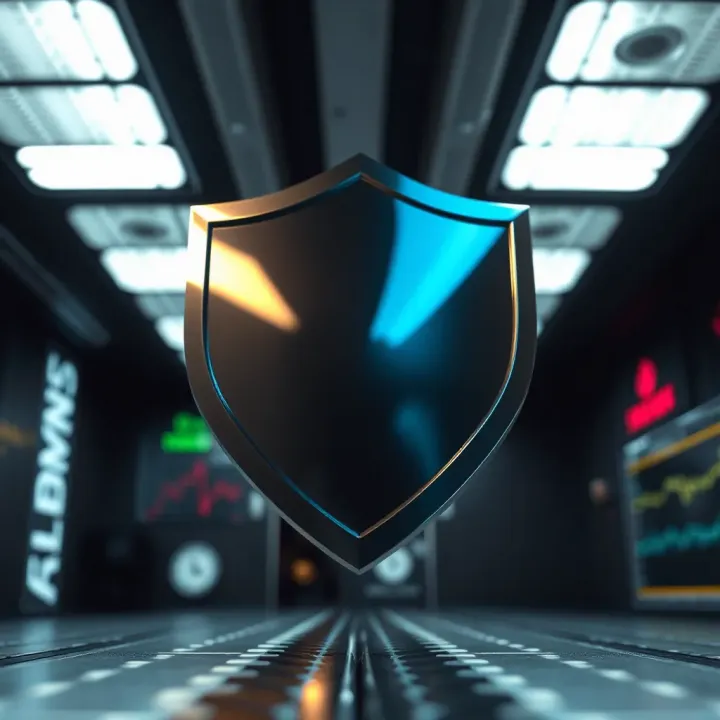 Protection Against Fraudulent Binary Options Tactics Visual representation of a shield protecting against fraudulent tactics in binary options trading