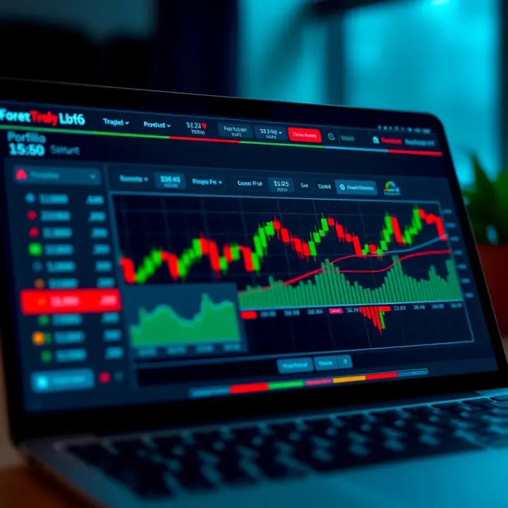 Effective Management of Forex Trading Accounts Dashboard of a forex trading account showing portfolio overview and settings