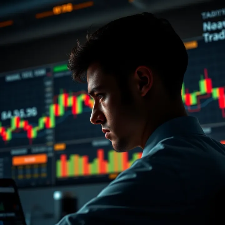 Visual guide illustrating psychological factors influencing trader decisions through candlestick formations