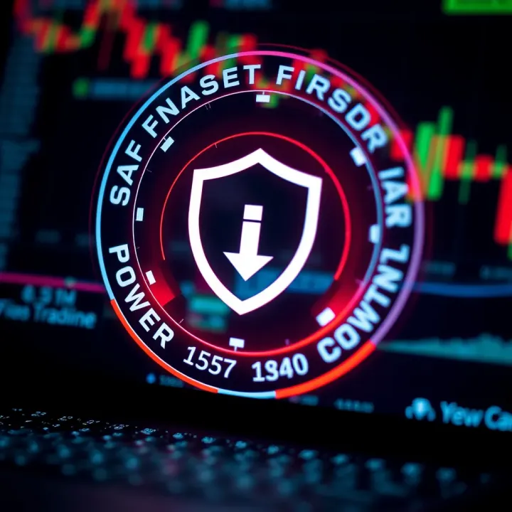 Secure download process for forex trading application with shield icon and download progress