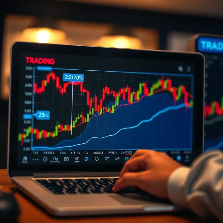 Graph illustrating progression from demo forex trading to real trading with secure and informed decision making