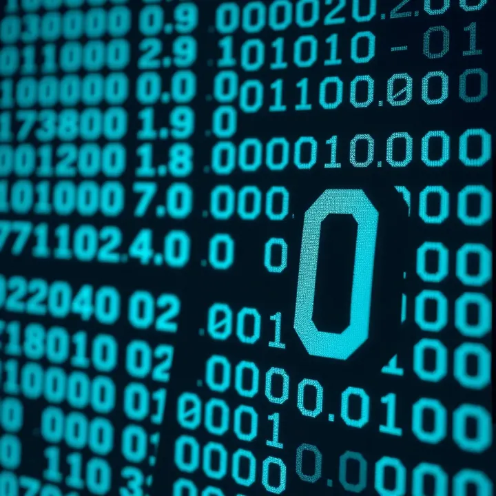 Conversion of Decimal to Binary Explained Visual representation of binary digits illustrating the conversion of a decimal value to a binary equivalent