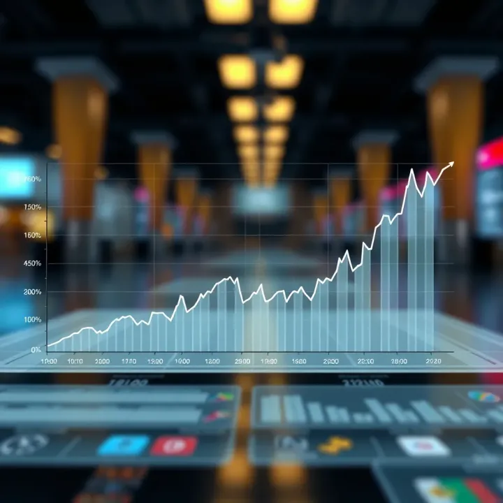 Graph comparing AI trading app performance with traditional South African trading platforms