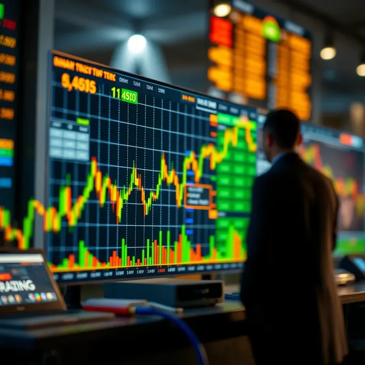 Graph displaying binary trading trends in South Africa's financial market