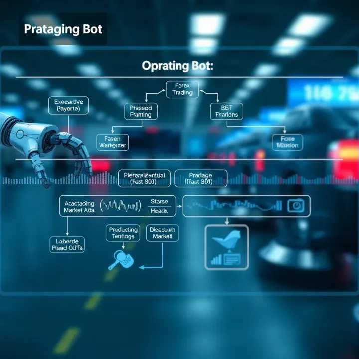 Forex Trading Bot Operational Flow Flowchart illustrating the operation of forex trading bots integrating market data and execution strategies