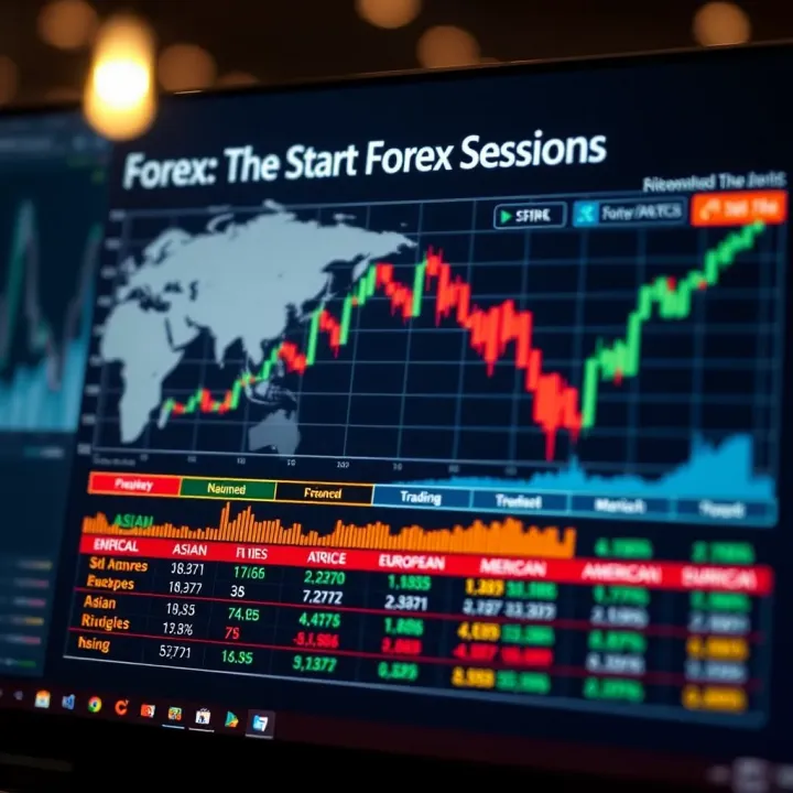 Chart illustrating the characteristics and trading volume patterns of Asian, European, and American forex sessions for South African traders