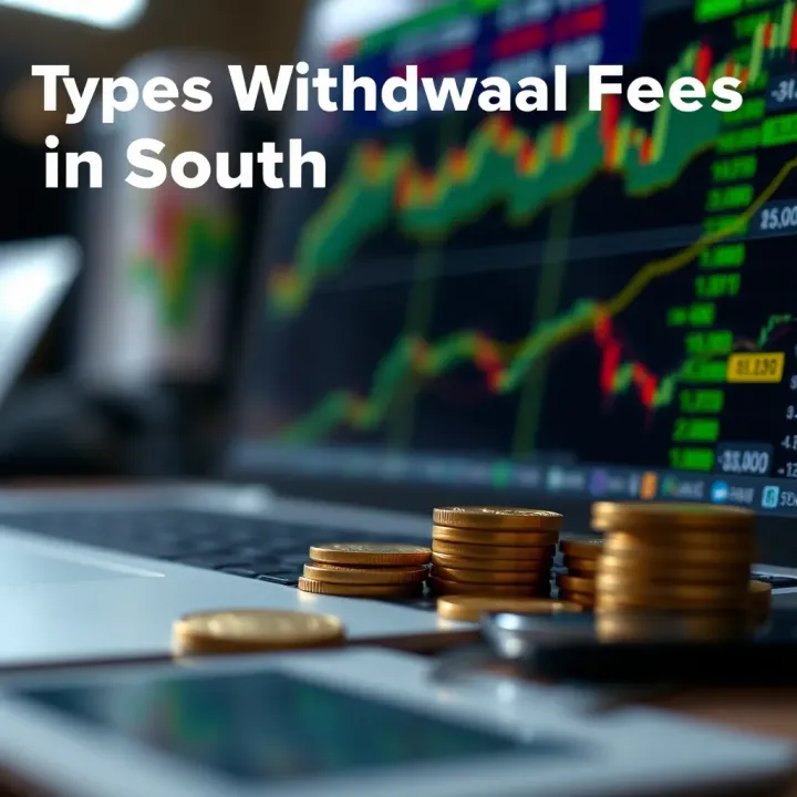 Visual representation of different types of withdrawal fees in forex trading relevant to South African traders