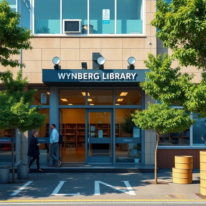 Wynberg Library Main Entrance Entrance of Wynberg Library with clear signage and welcoming environment